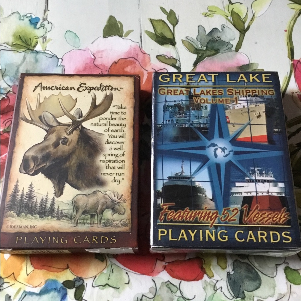 Great Lakes Shipping & American Expedition Moose Playing Cards New